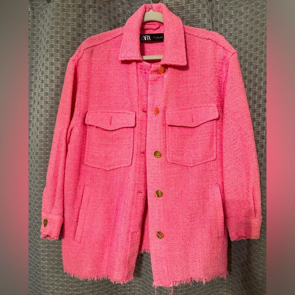 Zara , size small . Color pink